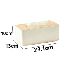 Load image into Gallery viewer, Home Kitchen Wooden Plastic Tissue Box Solid Wood Napkin Holder Case Simple  Stylish car box tissue holders tissue holder
