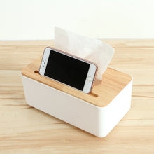 Load image into Gallery viewer, Home Kitchen Wooden Plastic Tissue Box Solid Wood Napkin Holder Case Simple  Stylish car box tissue holders tissue holder

