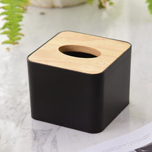 Load image into Gallery viewer, Home Kitchen Wooden Plastic Tissue Box Solid Wood Napkin Holder Case Simple  Stylish car box tissue holders tissue holder
