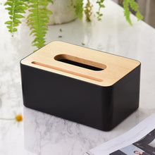 Load image into Gallery viewer, Home Kitchen Wooden Plastic Tissue Box Solid Wood Napkin Holder Case Simple  Stylish car box tissue holders tissue holder
