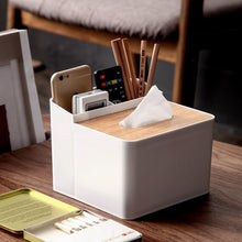 Load image into Gallery viewer, Home Kitchen Wooden Plastic Tissue Box Solid Wood Napkin Holder Case Simple  Stylish car box tissue holders tissue holder
