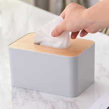 Load image into Gallery viewer, Home Kitchen Wooden Plastic Tissue Box Solid Wood Napkin Holder Case Simple  Stylish car box tissue holders tissue holder
