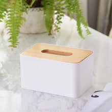Load image into Gallery viewer, Home Kitchen Wooden Plastic Tissue Box Solid Wood Napkin Holder Case Simple  Stylish car box tissue holders tissue holder
