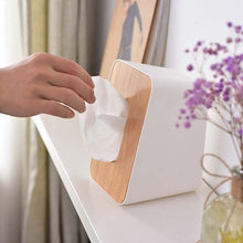 Load image into Gallery viewer, Home Kitchen Wooden Plastic Tissue Box Solid Wood Napkin Holder Case Simple  Stylish car box tissue holders tissue holder
