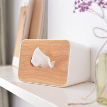 Load image into Gallery viewer, Home Kitchen Wooden Plastic Tissue Box Solid Wood Napkin Holder Case Simple  Stylish car box tissue holders tissue holder
